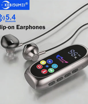 Clip-on Bluetooth Oordopjes met Microfoon & TF-kaart - Draadloze Gaming & Karaoke Headset