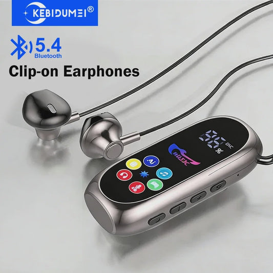 Clip-on Bluetooth Oordopjes met Microfoon & TF-kaart - Draadloze Gaming & Karaoke Headset