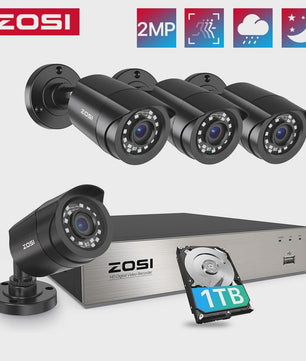 ZOSI 3K Lite Beveiligingscamera Systeem met AI Detectie & 8-Kanaals DVR