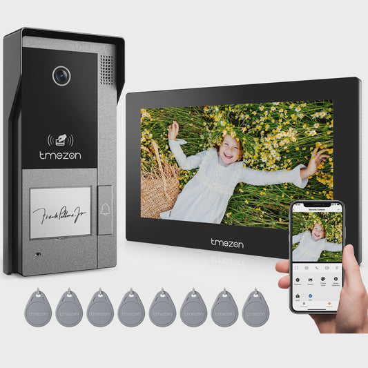 TMEZON MZ-790-D90 2-Draads Videofoon Systeem met 7" HD Touchscreen & Tuya App