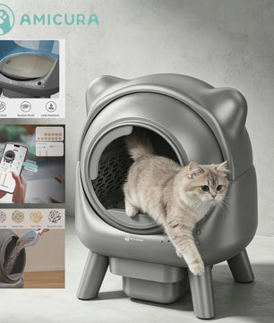 Slimme Zelfreinigende Kattenbak - App Bediening & Geurloos