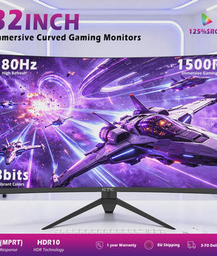 KTC H32S17 Gaming Monitor - 32-inch QHD 180Hz 1ms 1500R Curved HVA