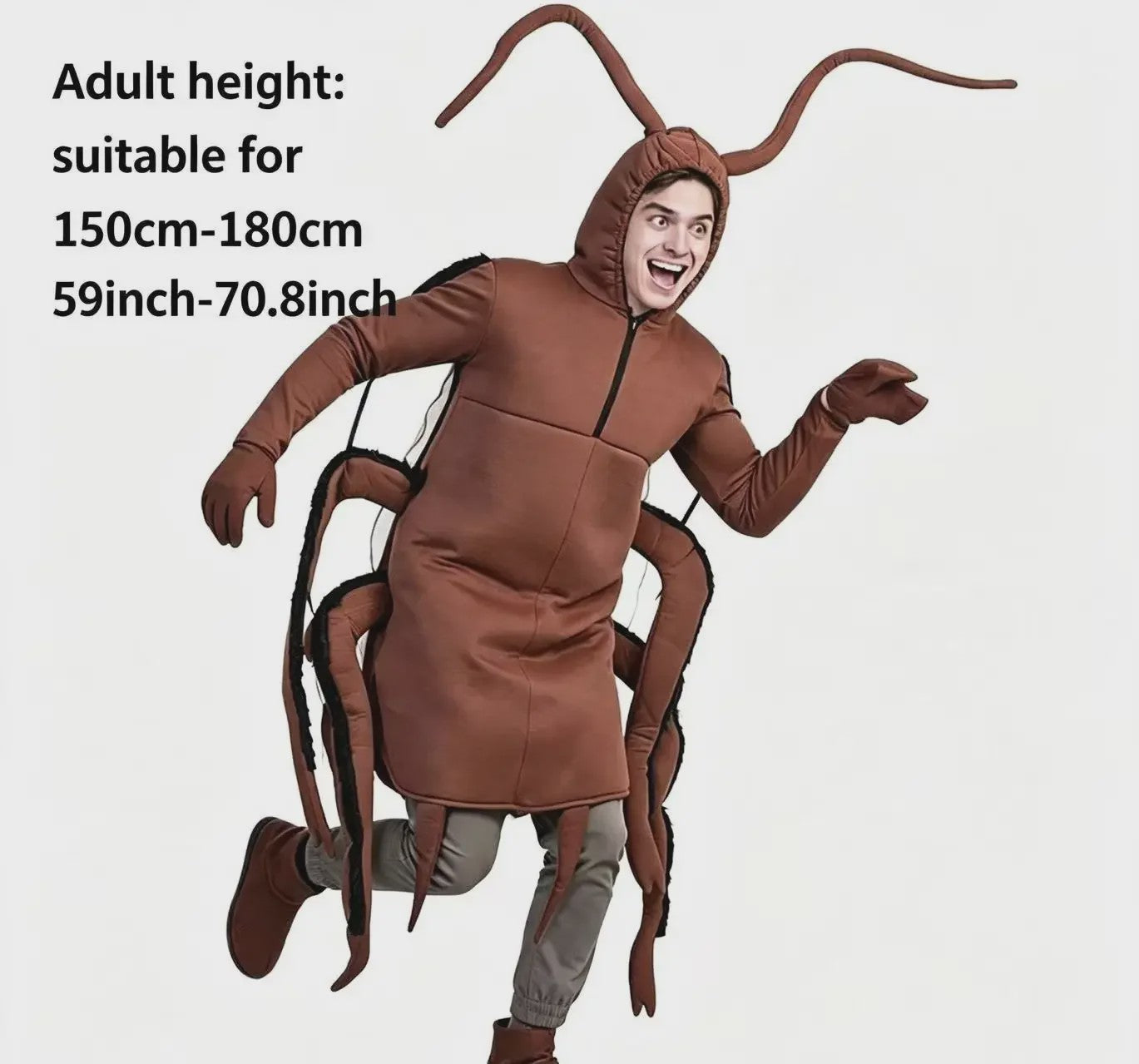 Grappig Kakkerlak Kostuum voor Volwassenen - Halloween & Feest Verkleed Outfit