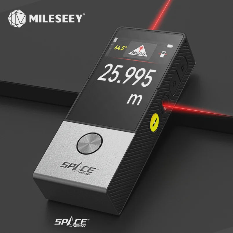 MILESEEY D9 Laser Afstandsmeter: Multifunctioneel met Wiel, Spraakuitvoer & Bluetooth