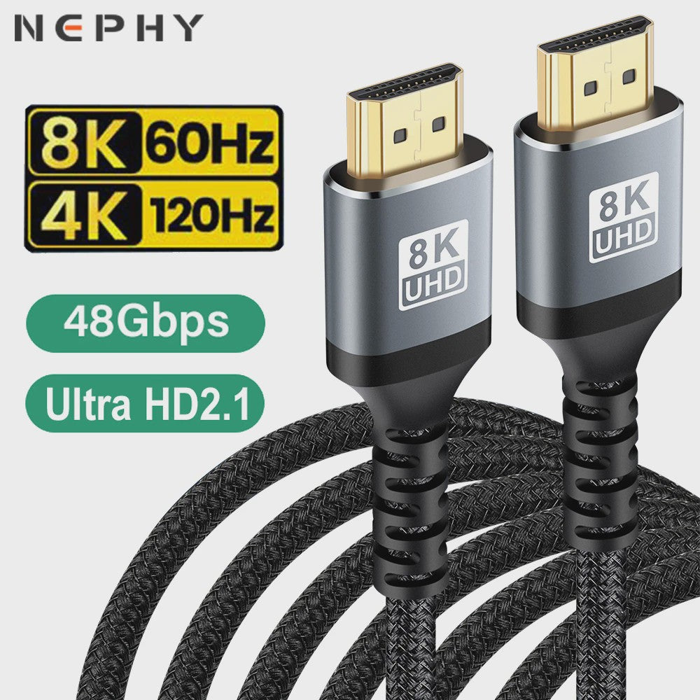 HDMI 2.1 Kabel 8K 60Hz 4K 120Hz Ultra High Speed HDR - Diverse Lengtes