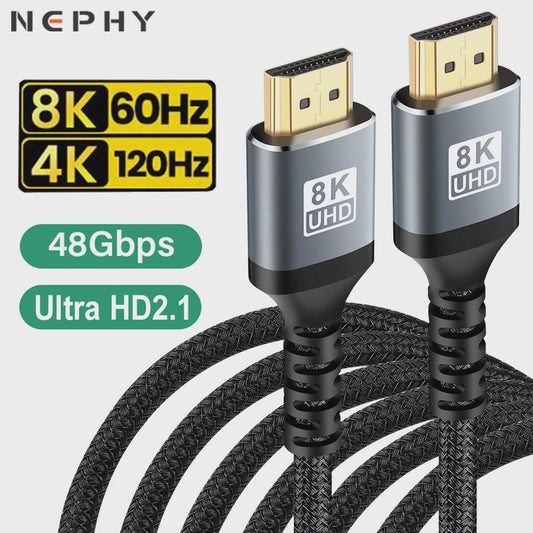 HDMI 2.1 Kabel 8K 60Hz 4K 120Hz Ultra High Speed HDR - Diverse Lengtes