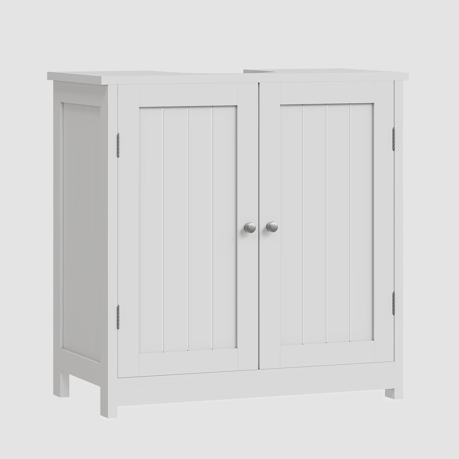 Badkamerkast Onderbouw Wastafelmeubel 60cm Wit met 2 Deuren