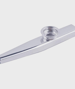 Kazoo Silver Aluminum Alloy with Membrane Flute Diaphragm Mouth Kazoos Musical Instruments