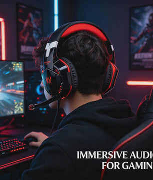 G2000 Gaming Headset met Microfoon, LED Verlichting en 50mm Speakers - PC, PS4, Xbox One