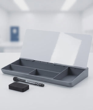 Glazen Whiteboard Bureau Organizer met Pennenbakje