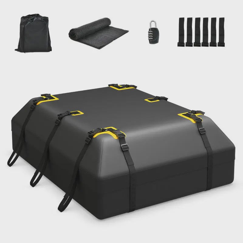 600L Waterdichte Dakkoffer Bagagebox voor Alle Auto's - Zwart