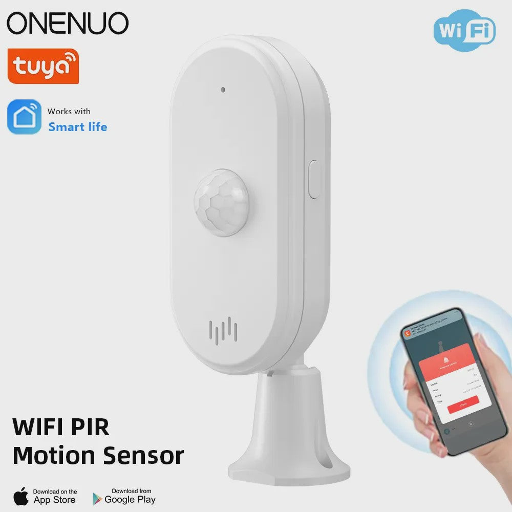 ONENUO WiFi PIR Bewegingsmelder - Slimme Inbraakbeveiliging voor Thuis