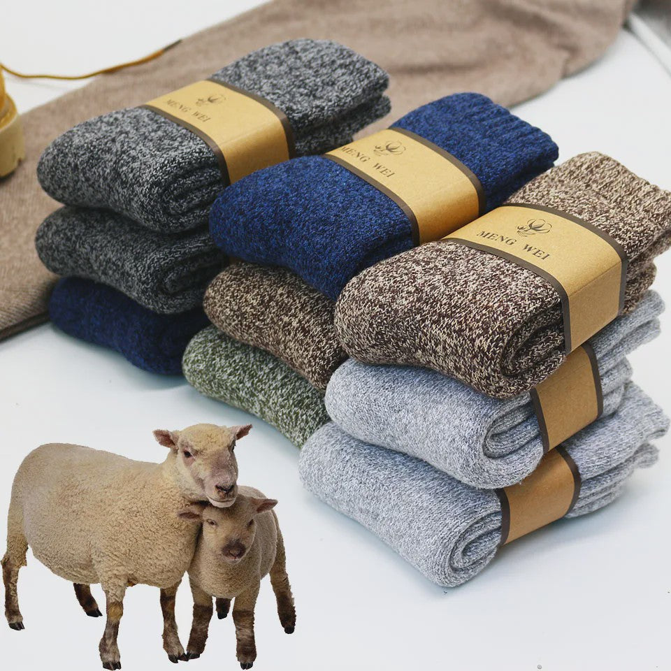 Warme Heren Merino Wol Sokken - Super Dik & Comfortabel voor de Winter