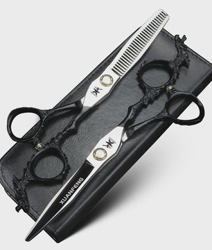Xuanfeng 6-inch Drakenhandvat Haar Scharen Set - Professionele Knipper- en Effen Schaar