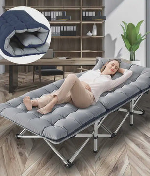 Opvouwbaar Campingbed - Draagbaar en Robuust Kampeerbed voor Volwassenen - 200kg Draagvermogen