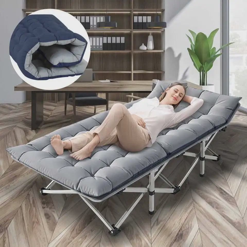 Opvouwbaar Campingbed - Draagbaar en Robuust Kampeerbed voor Volwassenen - 200kg Draagvermogen