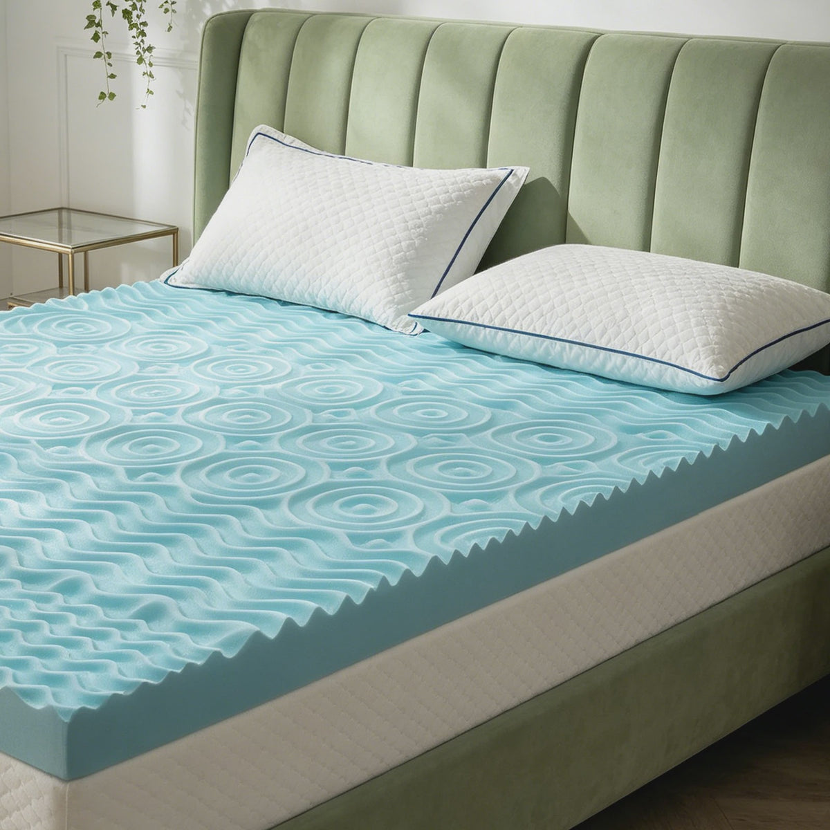 Verkoelende Traagschuim Matrastopper met Gel - Drukverlichtend & Ademend voor Optimaal Slaapcomfort