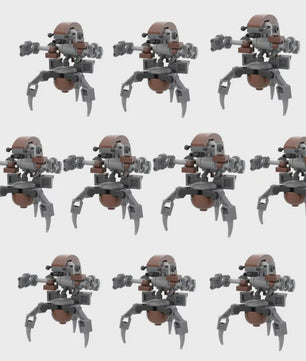10x Bouwstenen Droideka Destroyer Droids - Star Wars Clone Robot Speelgoed