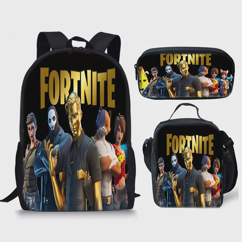 Fortnite Schooltas Set: Rugzak, Pennenhouder & Lunchtas voor Kinderen