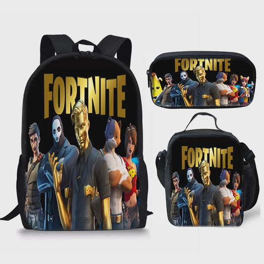 Fortnite Schooltas Set: Rugzak, Pennenhouder & Lunchtas voor Kinderen