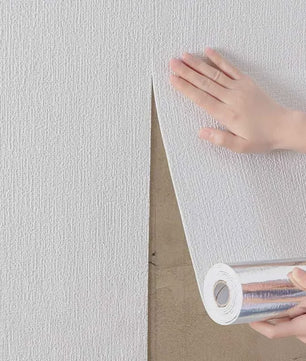 Zelfklevende 3D Wandsticker met Linnenstructuur - Waterdicht & Decoratief