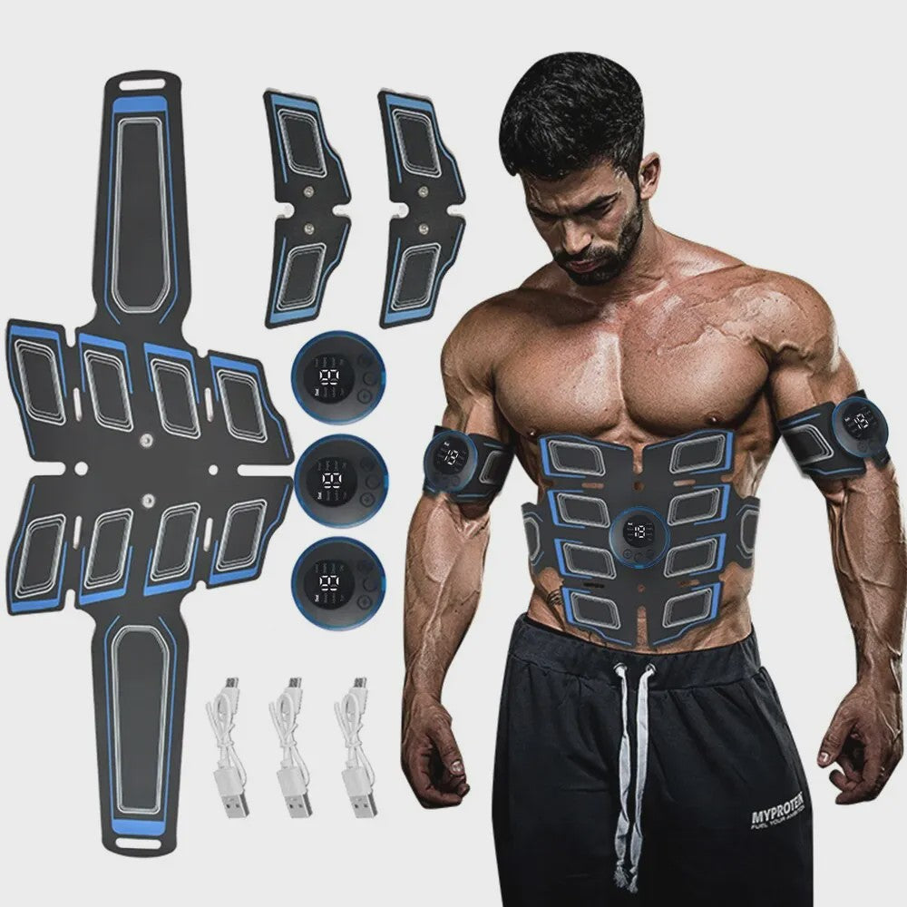 EMS Spierstimulator Set: Buikspier Trainer & Arm Trainer - USB Oplaadbaar