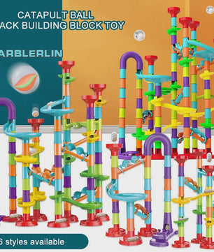Montessori Marble Run Bouwset - Interactief Educatief Speelgoed voor Kinderen