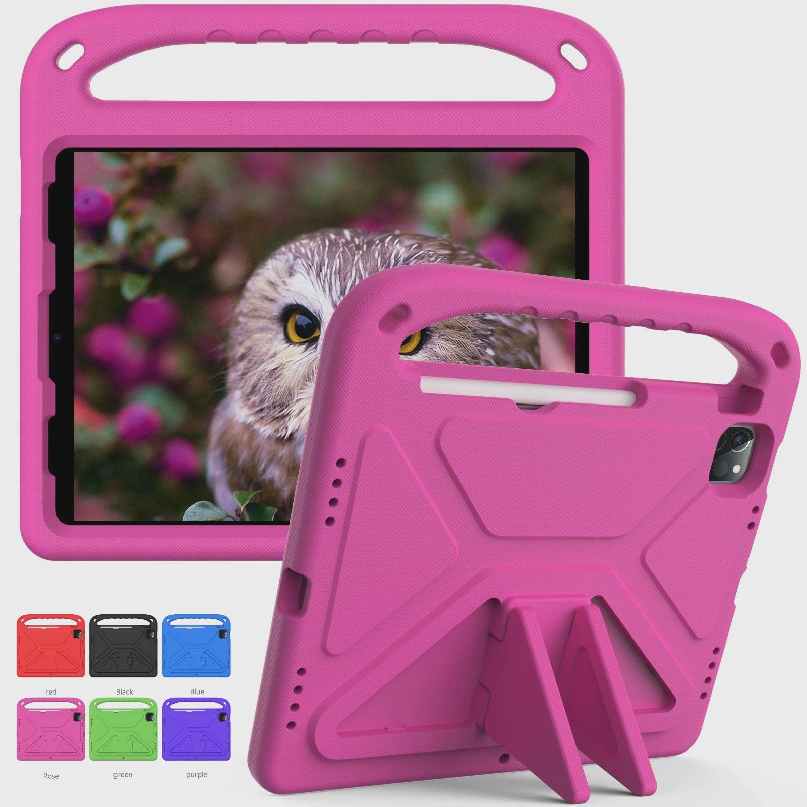 Schokbestendige EVA Kinderhoes met Handvat & Standaard voor iPad 10.2, 10.9, 11 inch