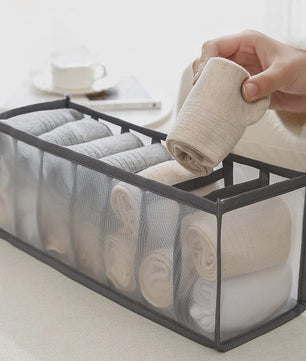 Opvouwbare Lade Organizer Set voor Ondergoed, Sokken en BH's - Mesh Opbergdozen