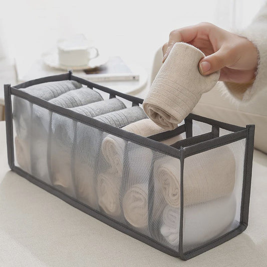 Opvouwbare Lade Organizer Set voor Ondergoed, Sokken en BH's - Mesh Opbergdozen