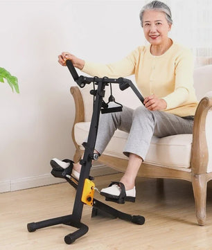 Compacte Hometrainer Fiets & Stepper met Handgreep - Revalidatie & Fitness