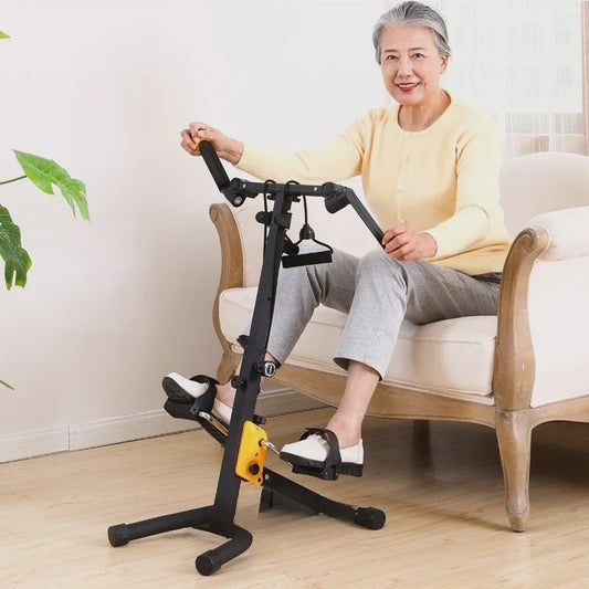 Compacte Hometrainer Fiets & Stepper met Handgreep - Revalidatie & Fitness