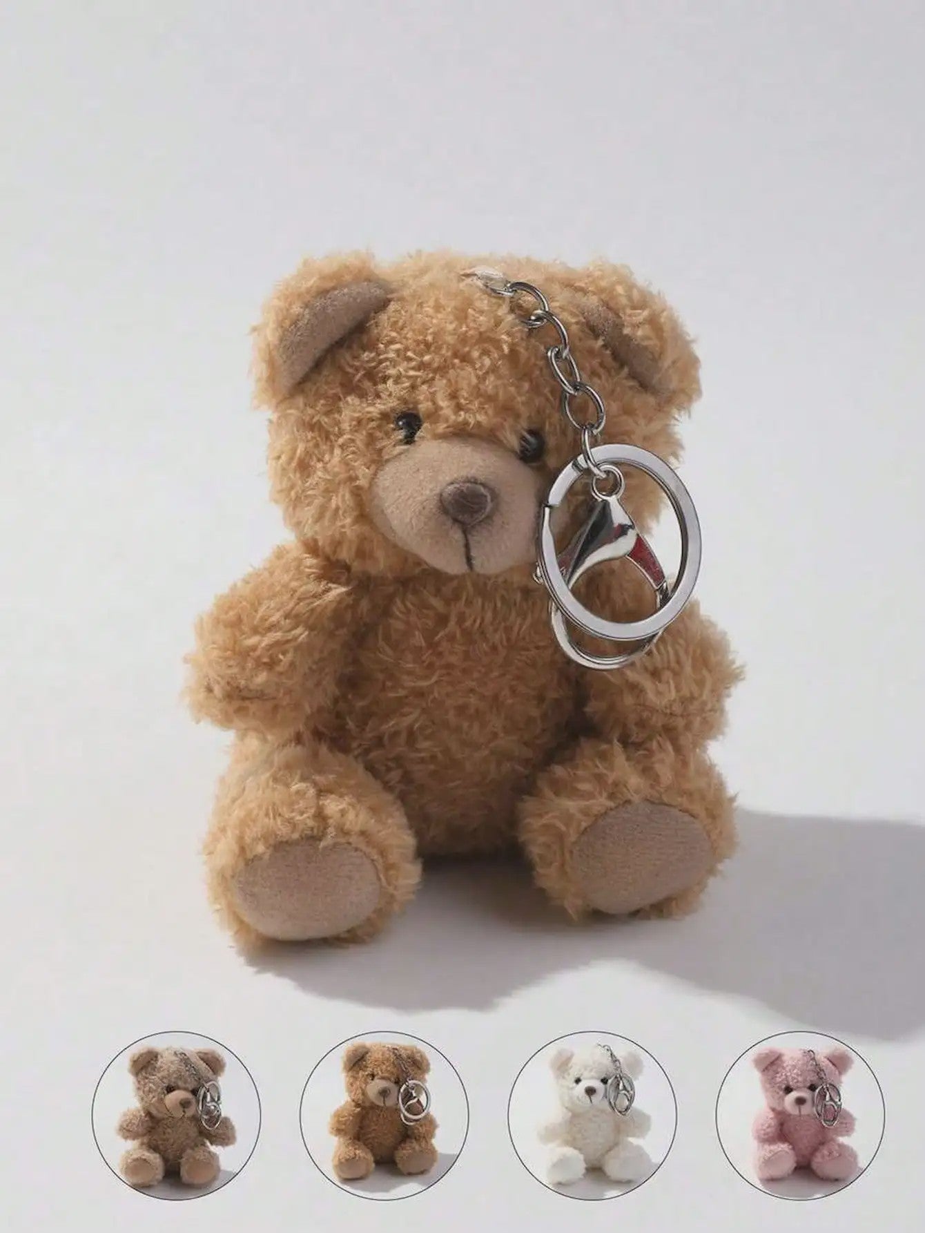 Schattige Pluche Beren Sleutelhanger - Knuffelbeestje voor Tas en Sleutels