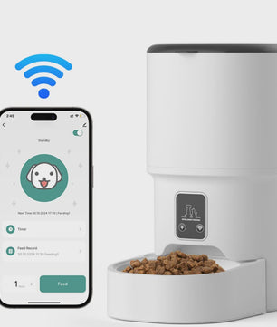 4L Slimme Voerautomaat voor Katten & Honden met WiFi - Tijdsgestuurd & Gekwantificeerd Voeren