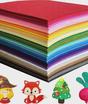 Set Vilt Stof Vellen - Assorti Kleuren - 1mm Dik - DIY Knutselen & Naaien