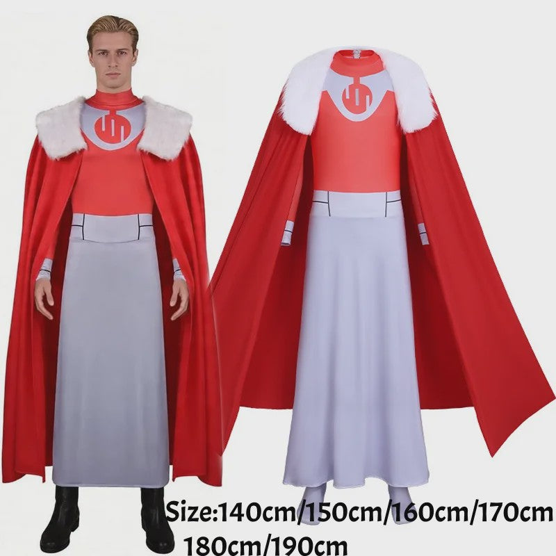 Invincible Thragg Cosplay Kostuum Jumpsuit met Mantel - Volwassen Viltrumite Outfit