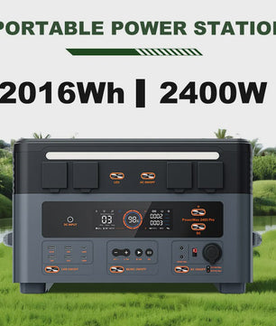 OSCAL PowerMax 2400 Pro Powerstation: 2400W, 2016Wh LiFePO4, Snelladen, Zonne-energie