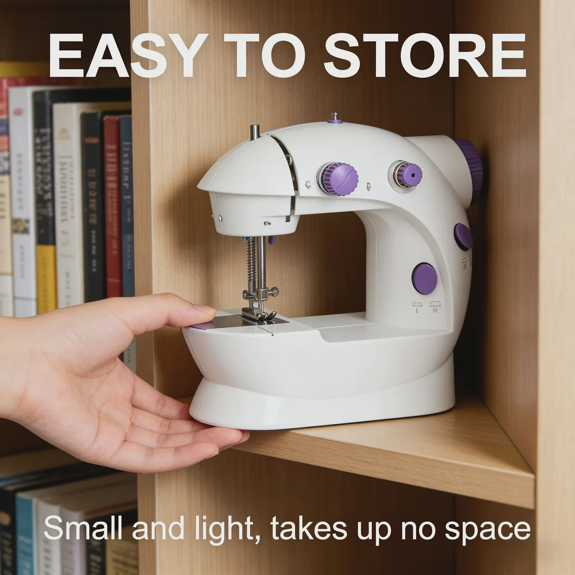 Draagbare USB Elektrische Naaimachine - Multifunctioneel, Verstelbare Snelheid, Voetpedaal, Ideaal voor Beginners & Hobbyisten