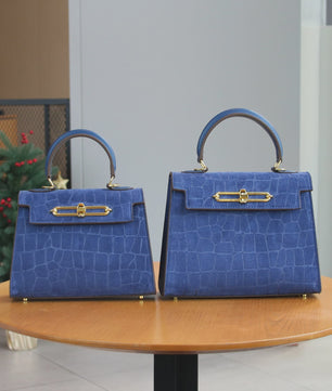 Chique Dames Handtas met Crocoprint - Stijlvol & Praktisch voor Werk