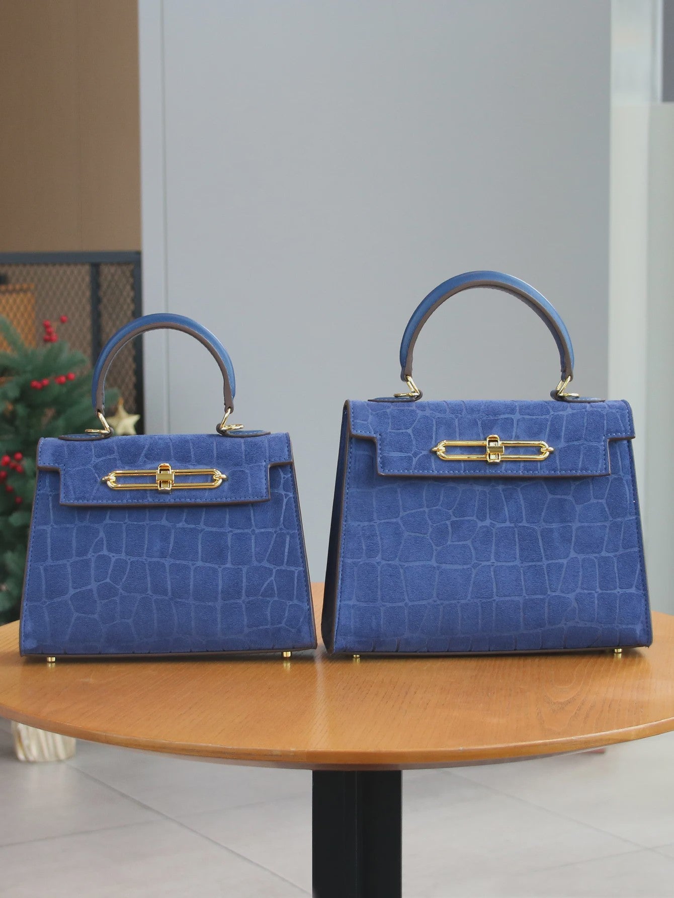 Chique Dames Handtas met Crocoprint - Stijlvol & Praktisch voor Werk