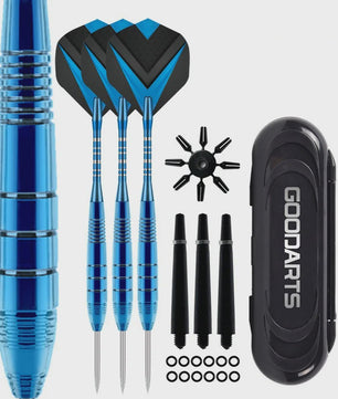 Professionele 3-delige Steel Tip Darts Set - 24g - Aluminium Shafts & Opbergdoos