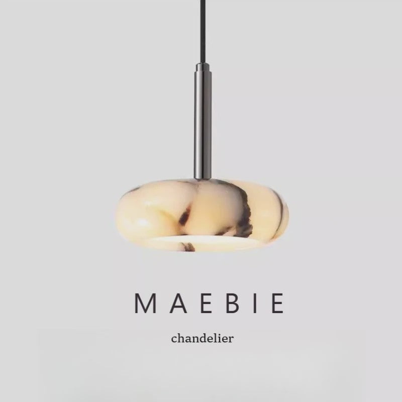 Luxe Marmeren Hanglamp - Artistiek Sfeerverlichting voor Slaapkamer, Woonkamer & Eettafel