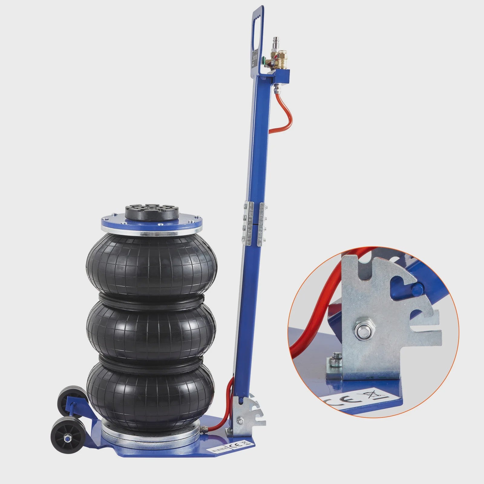 Pneumatische Krik 3 Ton / 5 Ton - Dubbele Bal Air Jack voor Auto Reparatie