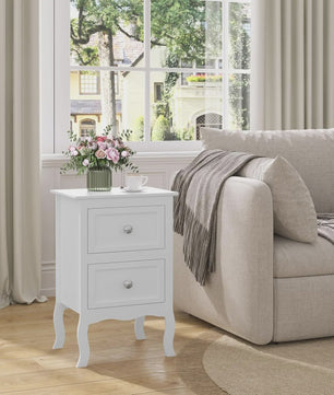 Nachtkastje met 2 Lades - Barok Stijl - Slaapkamer en Woonkamer Meubel
