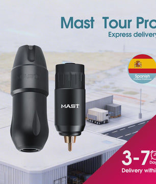 Mast Tattoo Tour Pro Draadloze Tattoomachine Pen Kit met Coreless Motor & 3.5mm Slag