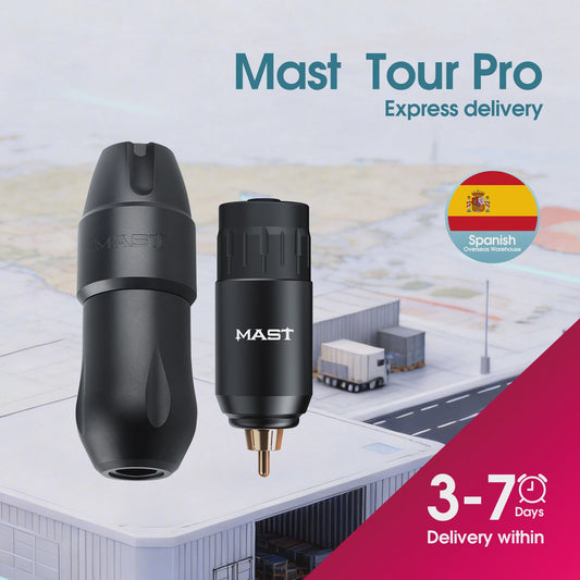 Mast Tattoo Tour Pro Draadloze Tattoomachine Pen Kit met Coreless Motor & 3.5mm Slag