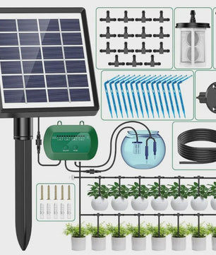 Slimme Zonne-irrigatieset voor Potplanten - Automatisch Water Geven met Timer