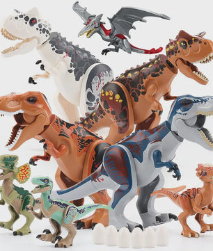 Grote Dinosaurus Bouwstenen Set - T-Rex, Velociraptor & Meer - Speelgoed voor Kinderen