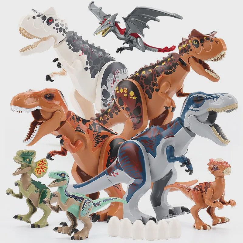 Grote Dinosaurus Bouwstenen Set - T-Rex, Velociraptor & Meer - Speelgoed voor Kinderen