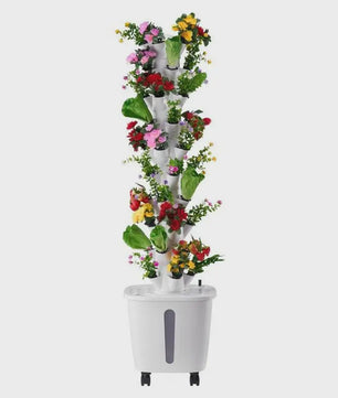 Verticale Hydroponische Toren Tuin - 50 Plantplekken met Waterpomp & Wielen